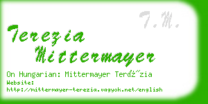 terezia mittermayer business card